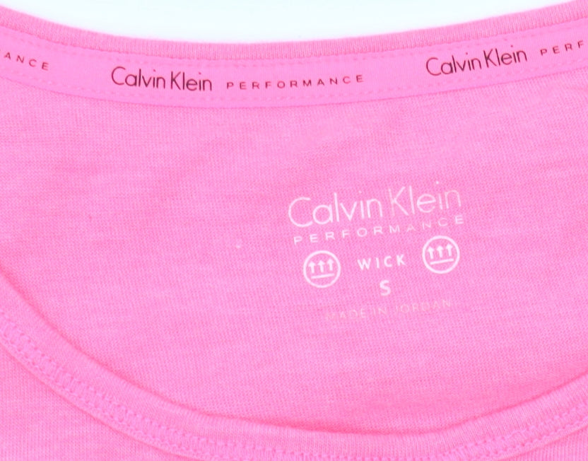 Calvin Klein Women's Pink Sleeveless Tank S