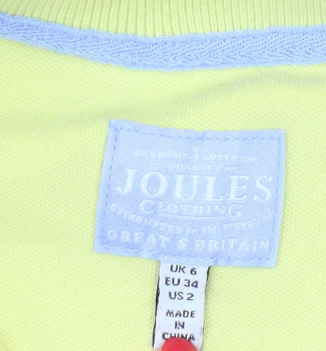 Womens UK Size 6 Joules Yellow Polo