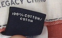 Lands' End Men's Red Chino Trousers, Size 36