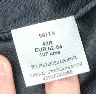 Mens UK Size 42 Brook Taverner Regular Black Suit Tuxedo