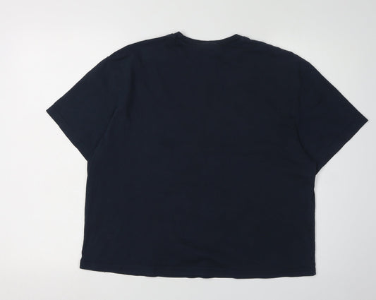 Primark Unisex Black T-Shirt, S, Cotton Crew Neck