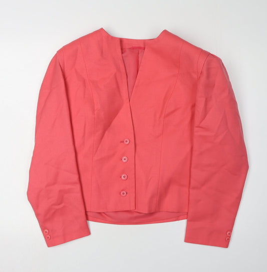 Womens UK Size 14 Alexon Regular Pink Blazer