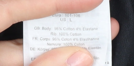 Bench Black polo Shirt Size L