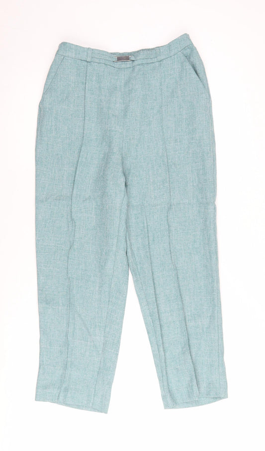 Womens UK Size 12 Honor Millburn Regular Fit Dress Pants Blue Trousers