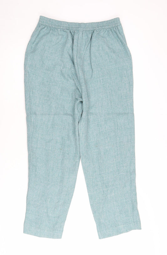 Womens UK Size 12 Honor Millburn Regular Fit Dress Pants Blue Trousers