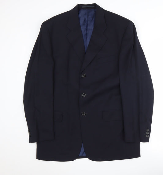 Mens UK Size 40 Austin Reed Regular Blue Suit Jacket