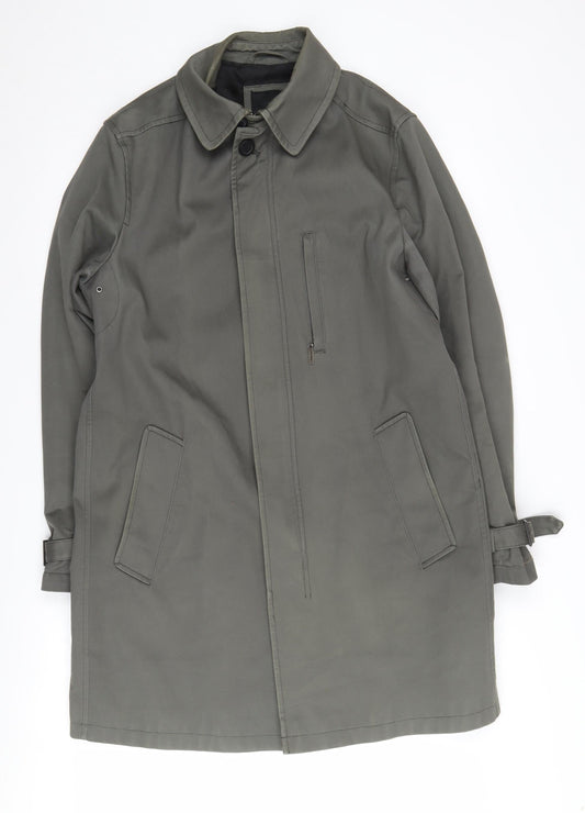 Womens UK Size M Jasper Conran Green Trench Coat