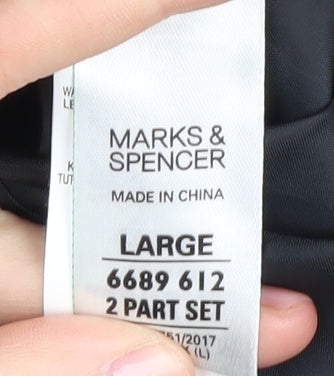 Womens UK Size L Marks and Spencer Black Puffer Jacket