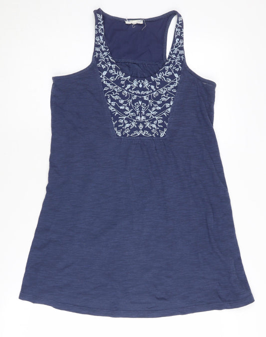 Additional front view of Falmer Heritage Women's Blue Tank, size 8, Embroidered