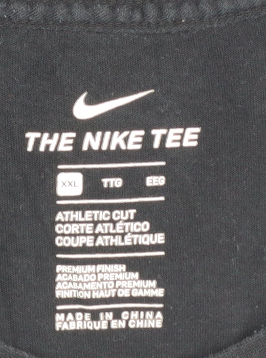 Nike Men's Black T-Shirt 2XL Cotton Athletic Fit