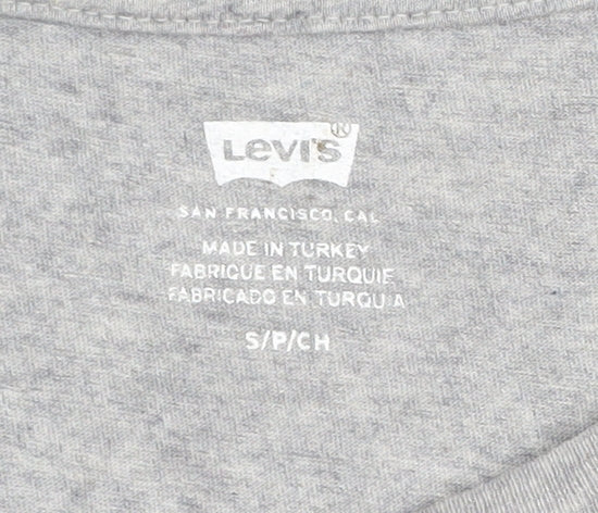Levi's Men's Grey Graphic Print T-Shirt, Size S