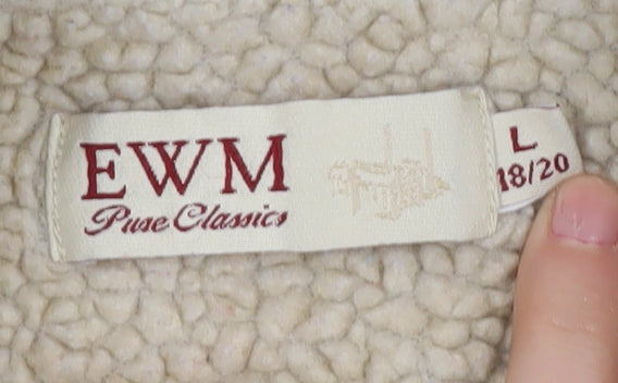 Womens UK Size 18 EWM Beige Basic Jacket