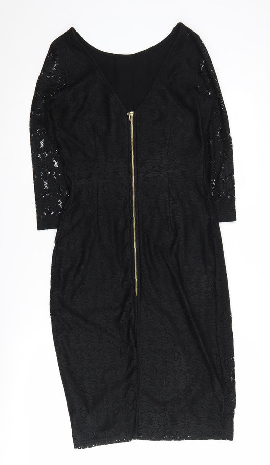 Dorothy Perkins Women's Black Sheath Dress Size 12
