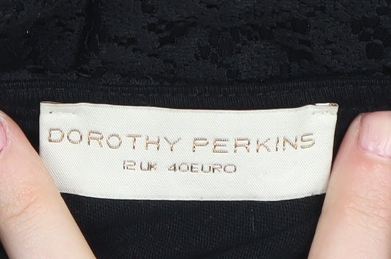 Dorothy Perkins Women's Black Sheath Dress Size 12