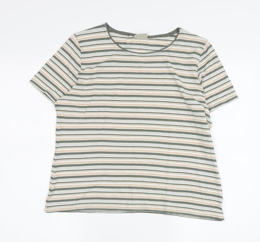 Womens UK Size 16 Eastex Multicoloured Basic T-Shirt