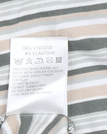 Womens UK Size 16 Eastex Multicoloured Basic T-Shirt