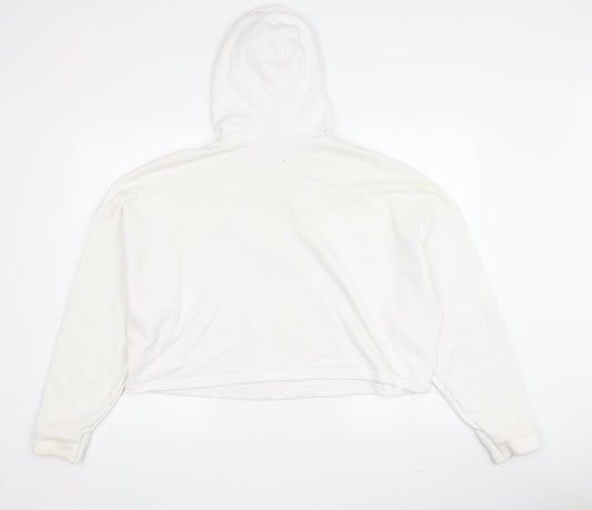 Adidas Women's White Hoodie Size 14 Pullover Casual