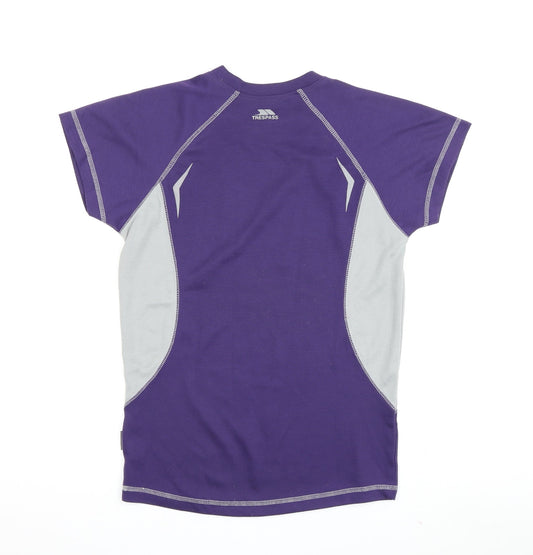 Trespass Women's Purple Athletic T-Shirt, S, Breathable