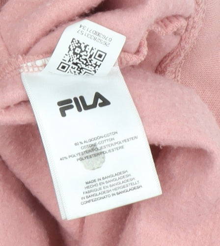 Fila Women's Pink Full Zip Hoodie - Size S