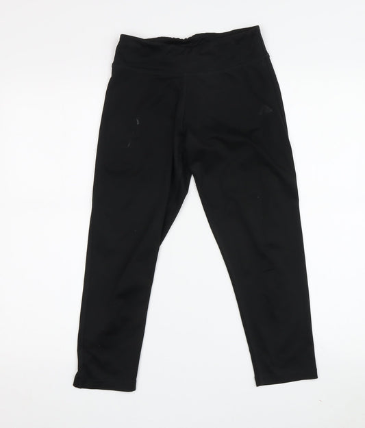 Additional front view of Adidas Women's Black Leggings M Elastic Waist Gym