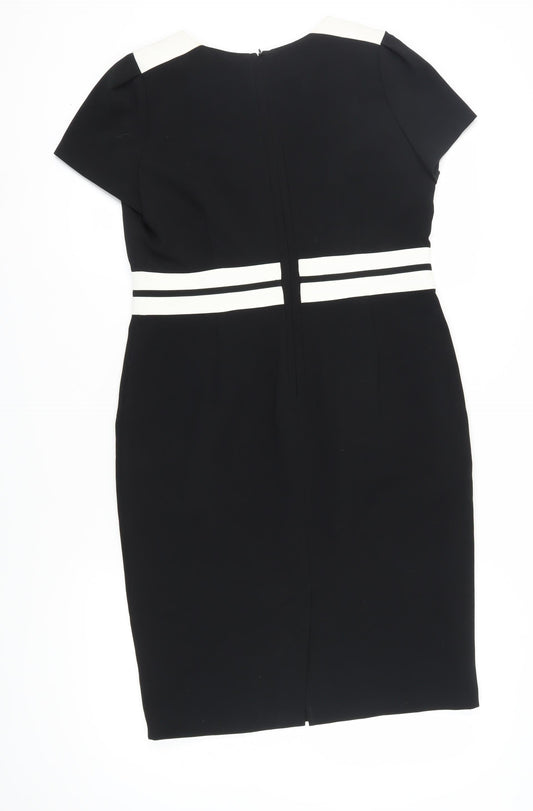 Marks and Spencer Women's Black Pencil Dress, Size 14