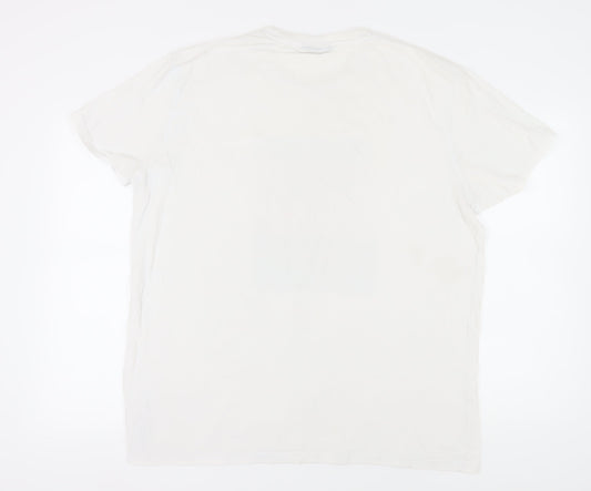 McKenzie Men's White Graphic Beach 2XL T-Shirt