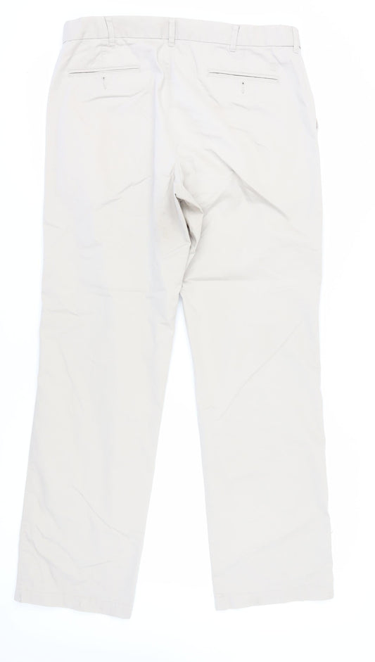 Marks and Spencer Beige Men's Chino Trousers 33