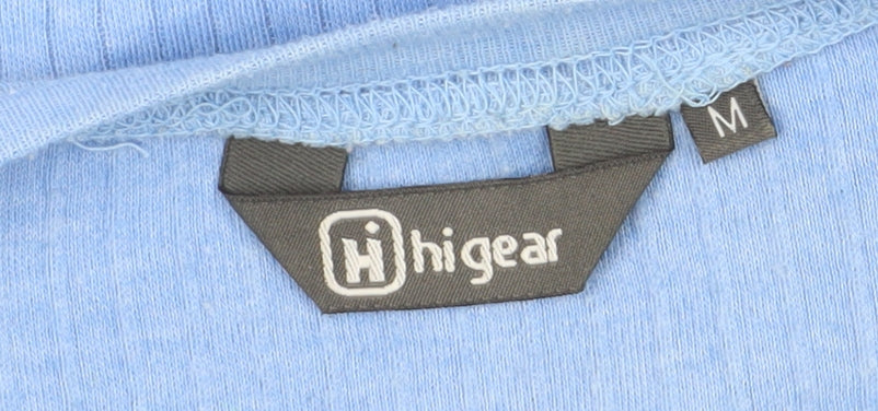 Higear Men's Blue Long Sleeve Crew Neck T-Shirt - Medium