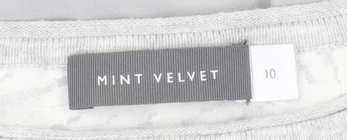 Womens UK Size 10 Mint Velvet Grey Basic Blouse