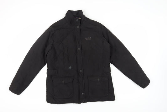 Womens UK Size 14 Regatta Black Quilted Coat
