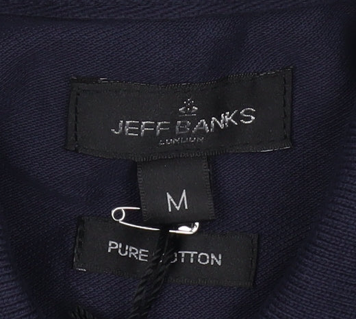 Jeff Banks Men's Blue Polo Shirt M - Cyclist's Pick