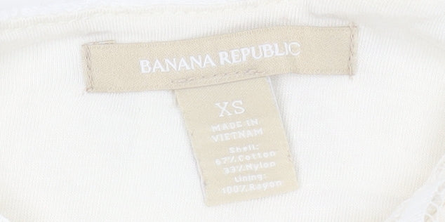 Banana Republic Ivory Lace Blouse, Women's XS