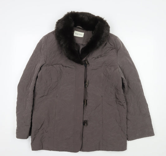 Womens UK Size 12 Eastex Brown Overcoat