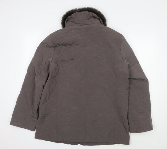 Womens UK Size 12 Eastex Brown Overcoat