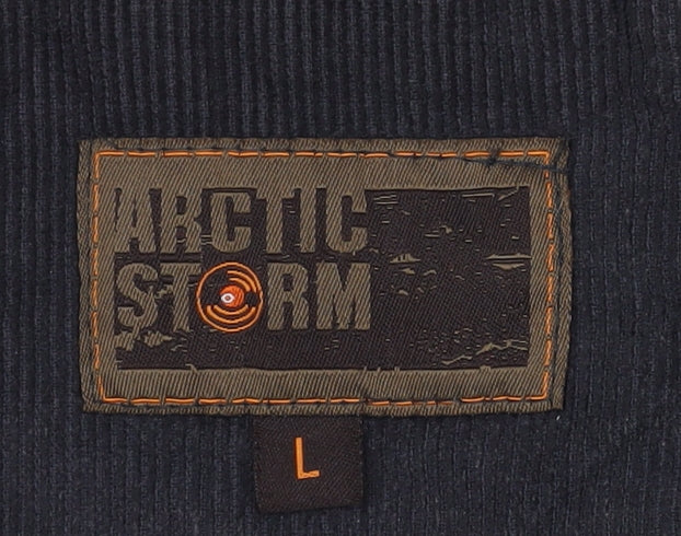 Arctic Storm Men's Black L Parka Hooded Jacket