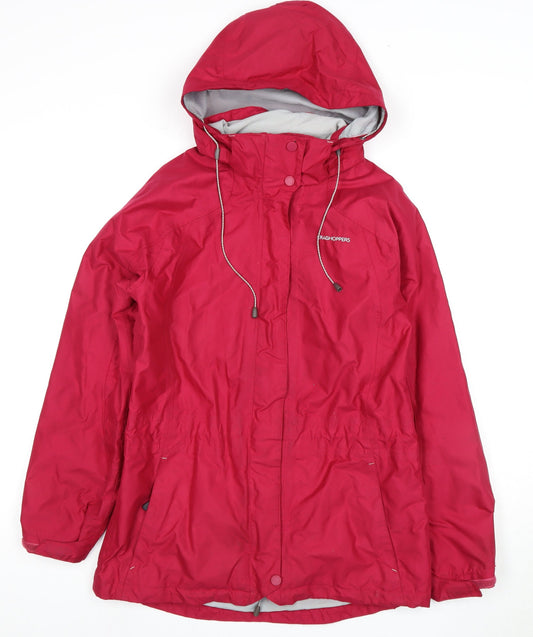 Womens UK Size 10 Craghoppers Red Rain Coat