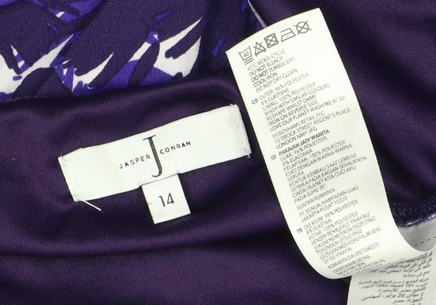 Jasper Conran Women's Purple 14 Cowl Neck Blouse