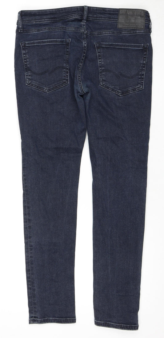 Jack & Jones Men's Blue Straight Jeans Size 30