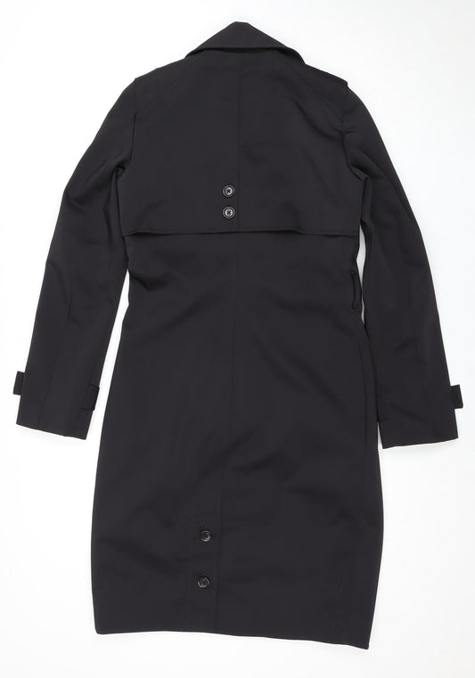 Reiss Women's Black XS Trench Coat