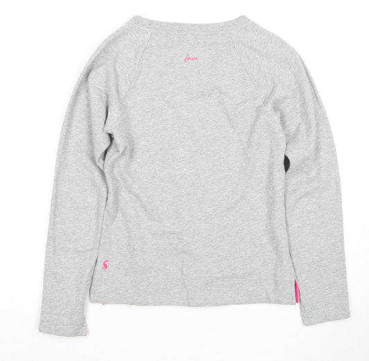 Womens UK Size 2XS Joules Grey Basic T-Shirt