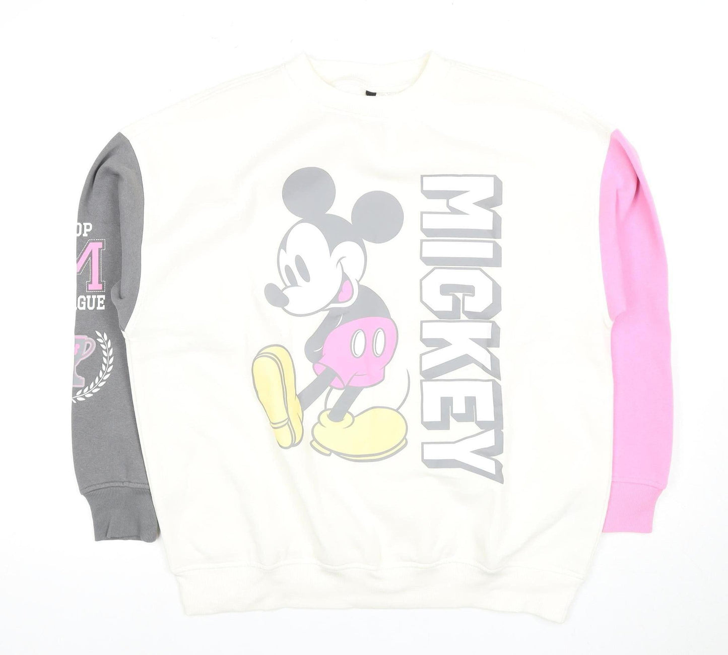 H&M Women's Multicoloured Mickey Sweatshirt, Size S