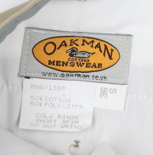 Mens UK Size 36 Oakman Regular Fit Chino Beige Trousers