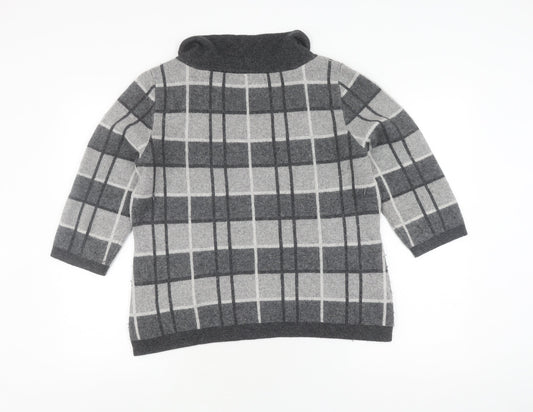 Womens UK Size XL Viyella Grey Pullover Jumper