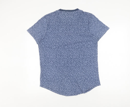 Abercrombie & Fitch Women's Blue Floral T-Shirt, Size S