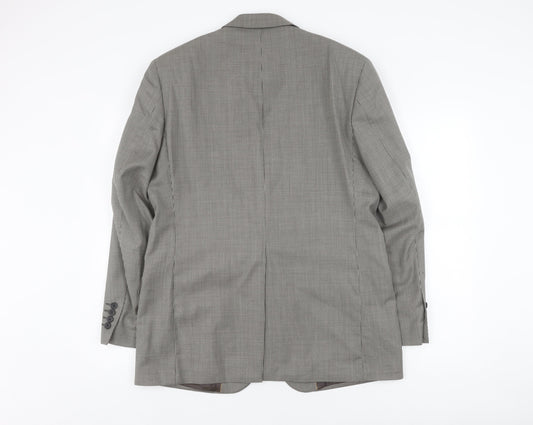 Mens UK Size 40 Daniel Hechter Regular Grey Suit Jacket