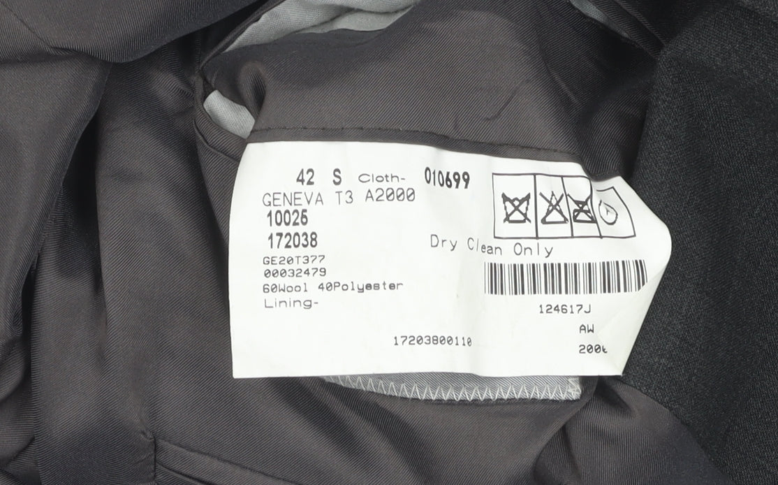 Mens UK Size 42 Magee Regular Grey Suit Jacket