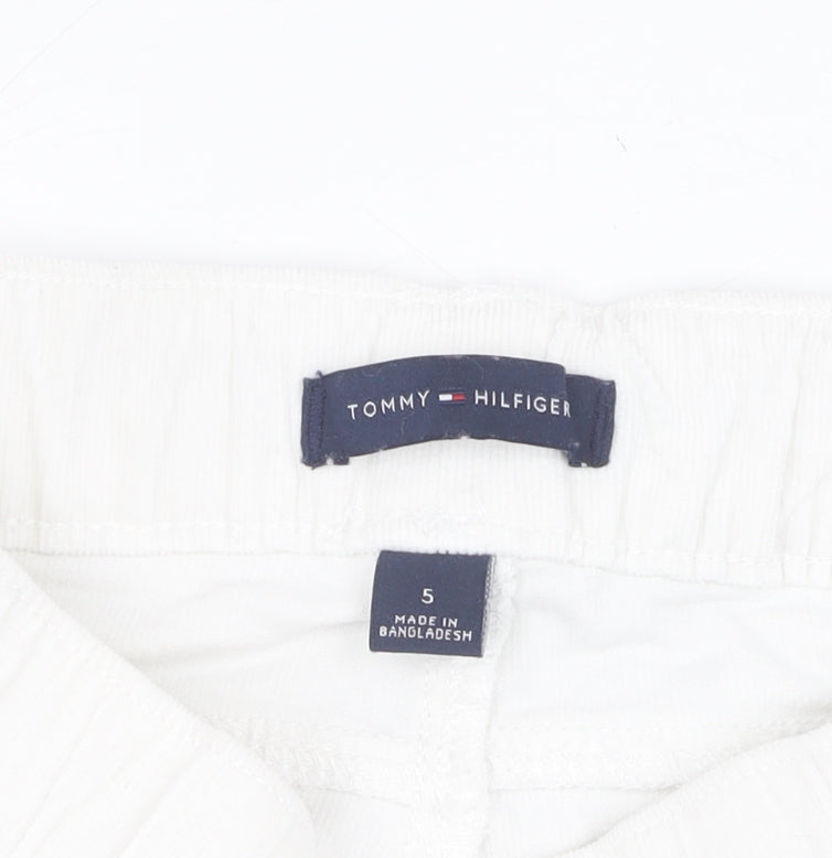 Tommy Hilfiger Girls White Jegging Trousers, Size 5, Slim Fit