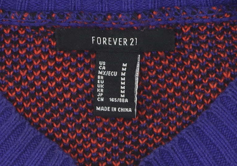 Forever 21 Men's Multicoloured Argyle Pullover M