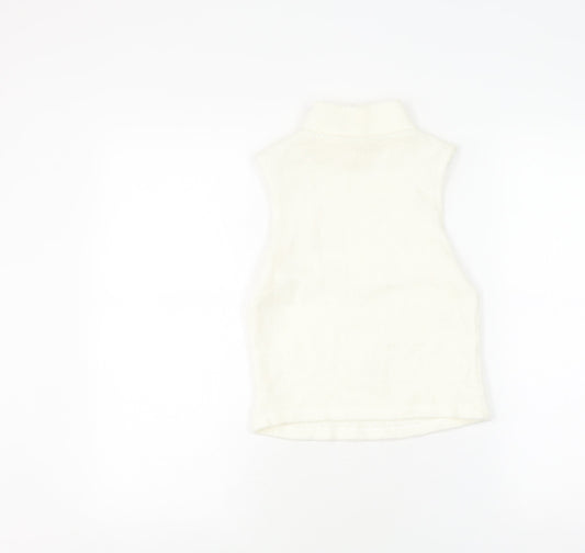 Womens UK Size 8 River Island White Tank