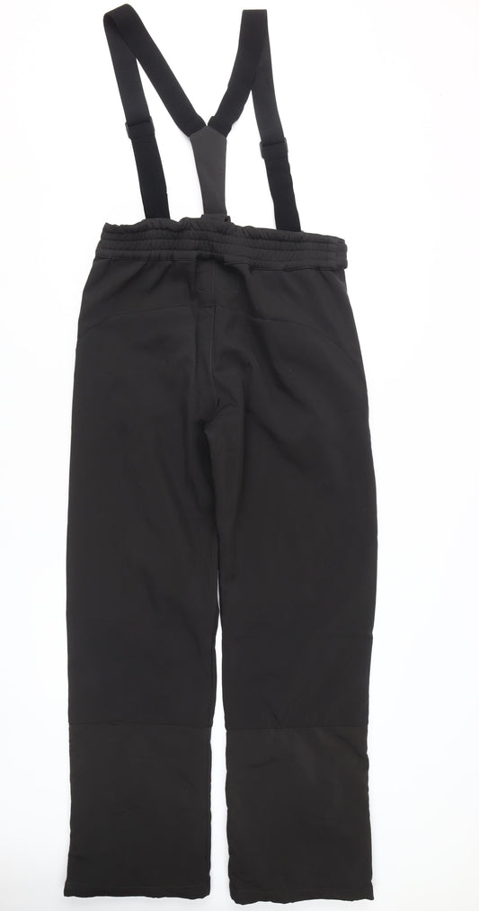 ttH Men's Black Snow Pants L - Waterproof, Ski Ready